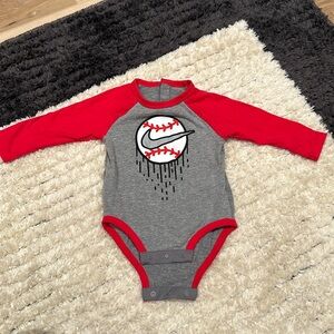 Baby baseball Nike onesie